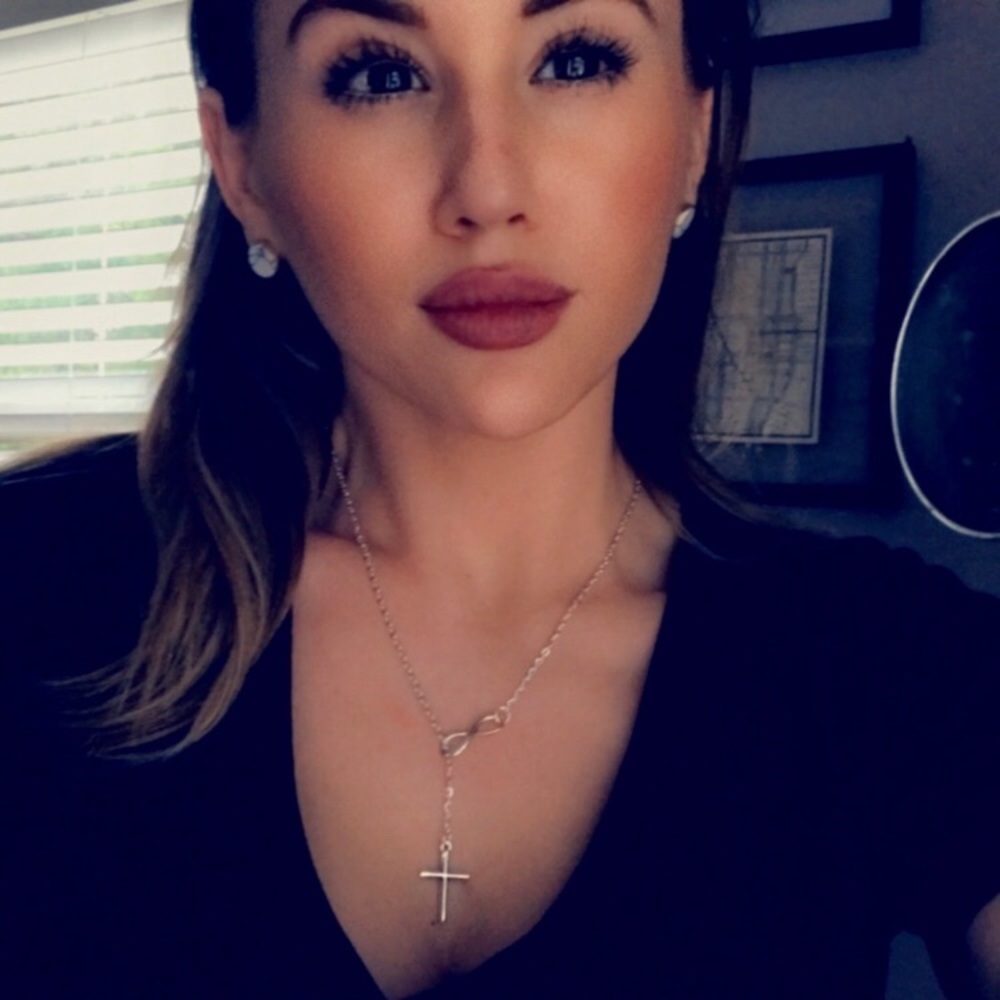 Have Faith Silver Infinity Lariat Necklace ❤️ - Picture 7 of 8